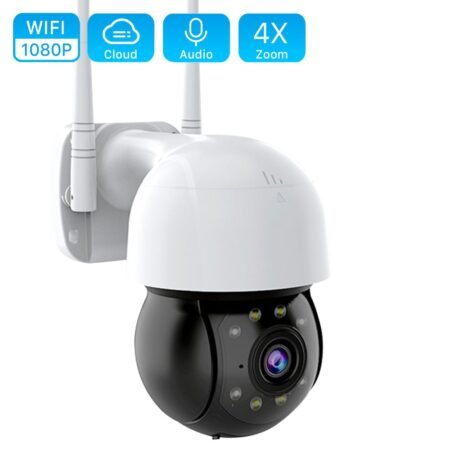 1080P PTZ Wifi IP Camera Outdoor 4X Digital Zoom AI...