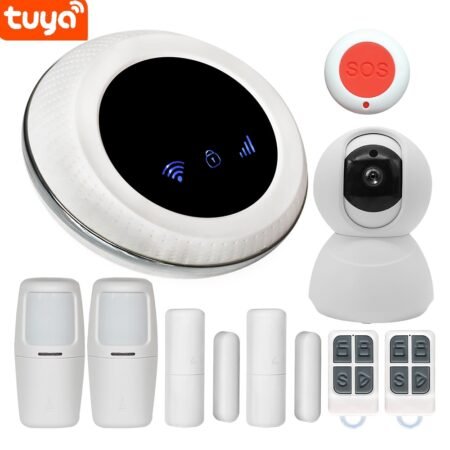 2020 New Tuya Smart Wifi GSM Wireless Smart Home Security Alarm System Compatible with Alexa