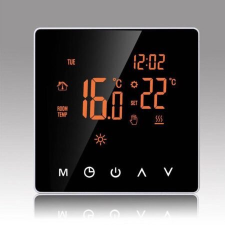 Floor Touch Screen Smart Thermostat Flame Retardant...