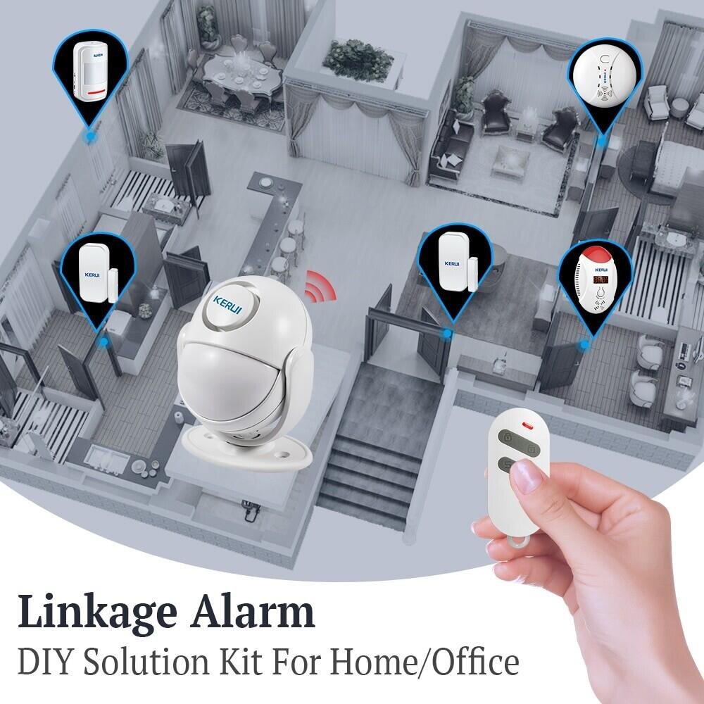 KERUI WIFI Home Security Alarm System Works with Alexa Smart App 120dB PIR Main Panel Door/window Sensor Wireless Burglar Alarm - Image 5