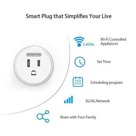 NTONPOWER WiFi Smart Plug Electrical Outlet Switch...