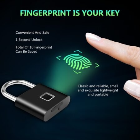 Portable Smart Fingerprint Lock Electric Biometric...