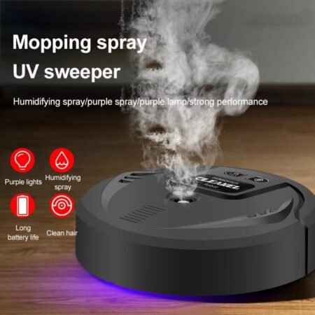 Robot Vacuum Cleaner UV Disinfection USB Smart Sweeping...