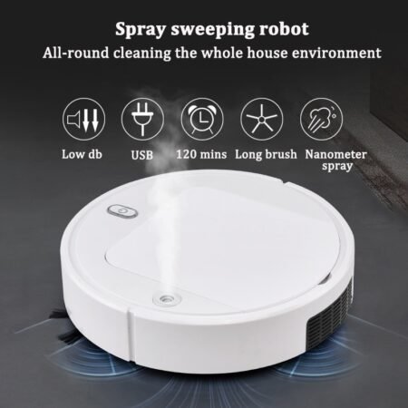 Spray Robot Vacuum Cleaner Purify air 1800Pa hand washing...