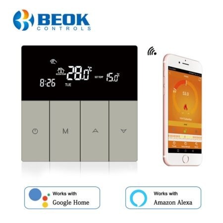 Touch Screen Thermostat Smart Temperature Controller For Gas Boiler Wifi Thermostat App Control Google Home Alexa