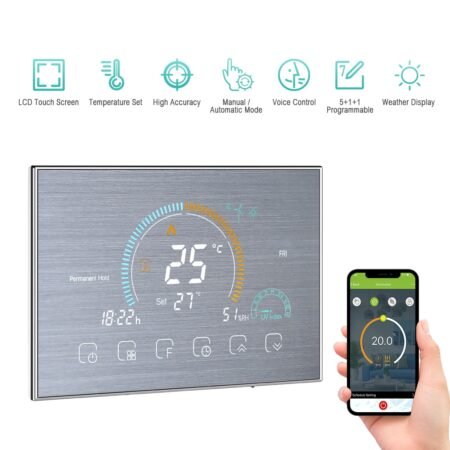 Touch Screen WiFi Smart Thermostat Aotumatic Mode Programmable...