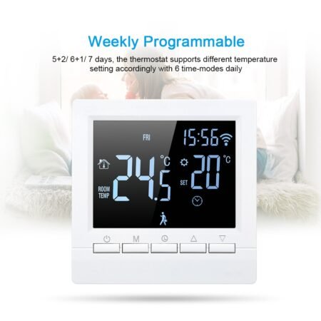 Wi-Fi Thermostat Smart Eletric Floor Heating Thermostat APP Control Programmable Digital Temperature Controller Thermostat