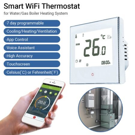 WiFi Thermostat Home Programmable Thermostat Water/Gas...